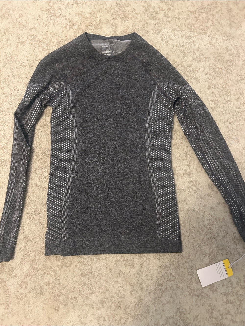 Figs Salta Seamless Long-Sleeve Top - Charcoal Gray